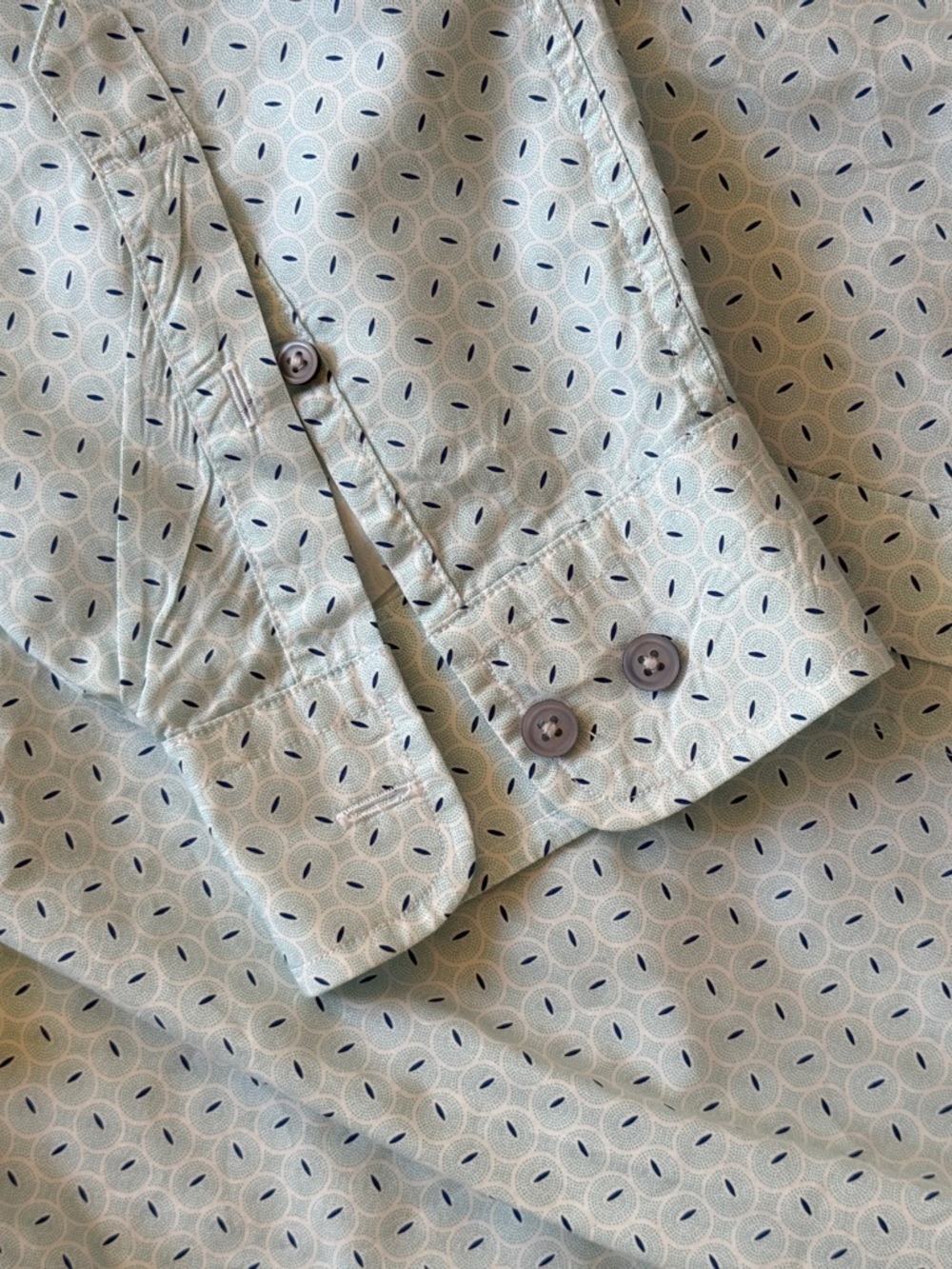 Rodd & Gunn Light Blue Geometric Print Button-Down Shirt